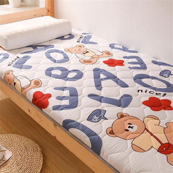 Dorm Matras - Vloermatras Futon - Kamperen Slapen - Ergonomisch Ontwerp - 90x200 cm - Grijs — afbeelding 4