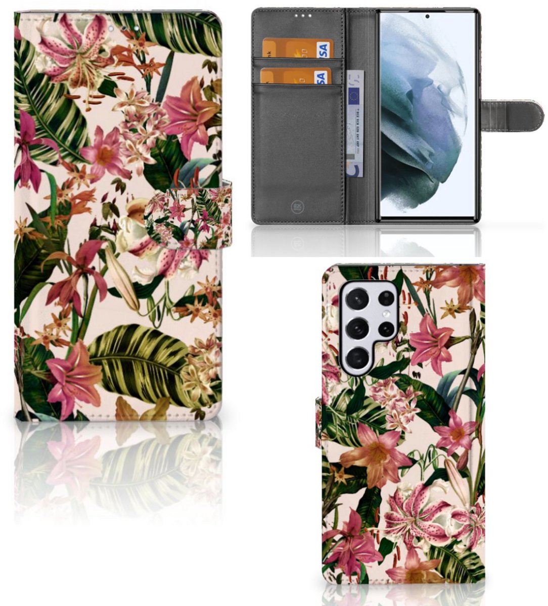 Samsung Galaxy S22 Ultra Hoesje Flowers