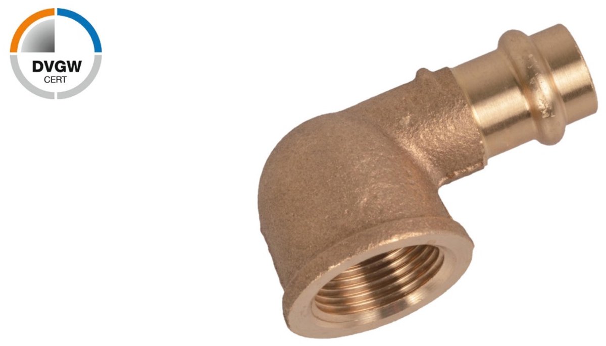 KIRCHHOFF BR Knie 90° Blanco - 18 mm x 3/4"BI - 1 Mof - (P4090g)