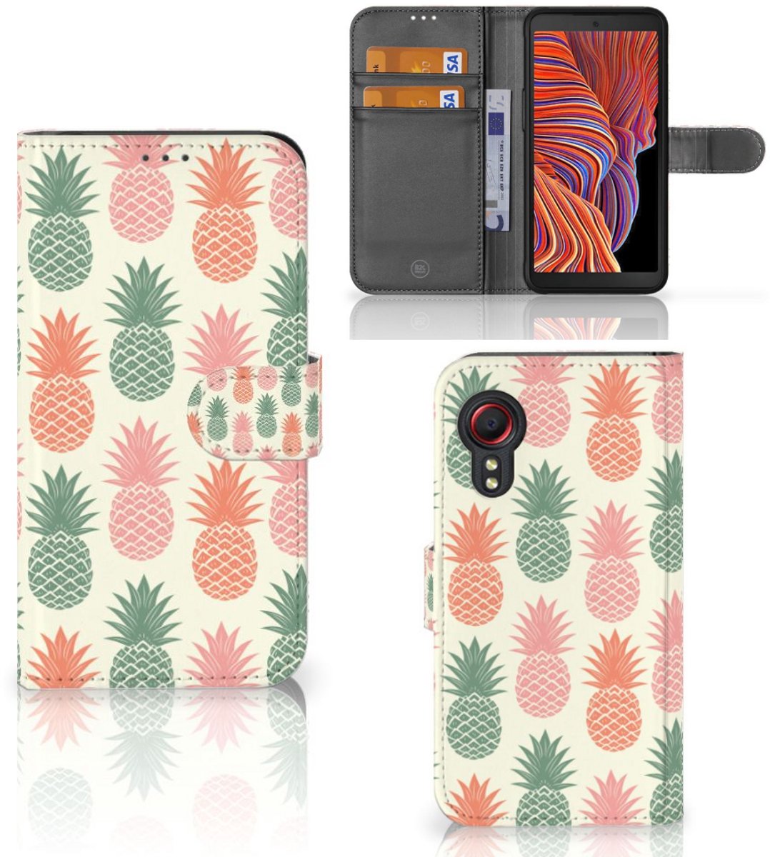 Samsung Galaxy Xcover 5 Book Cover Ananas