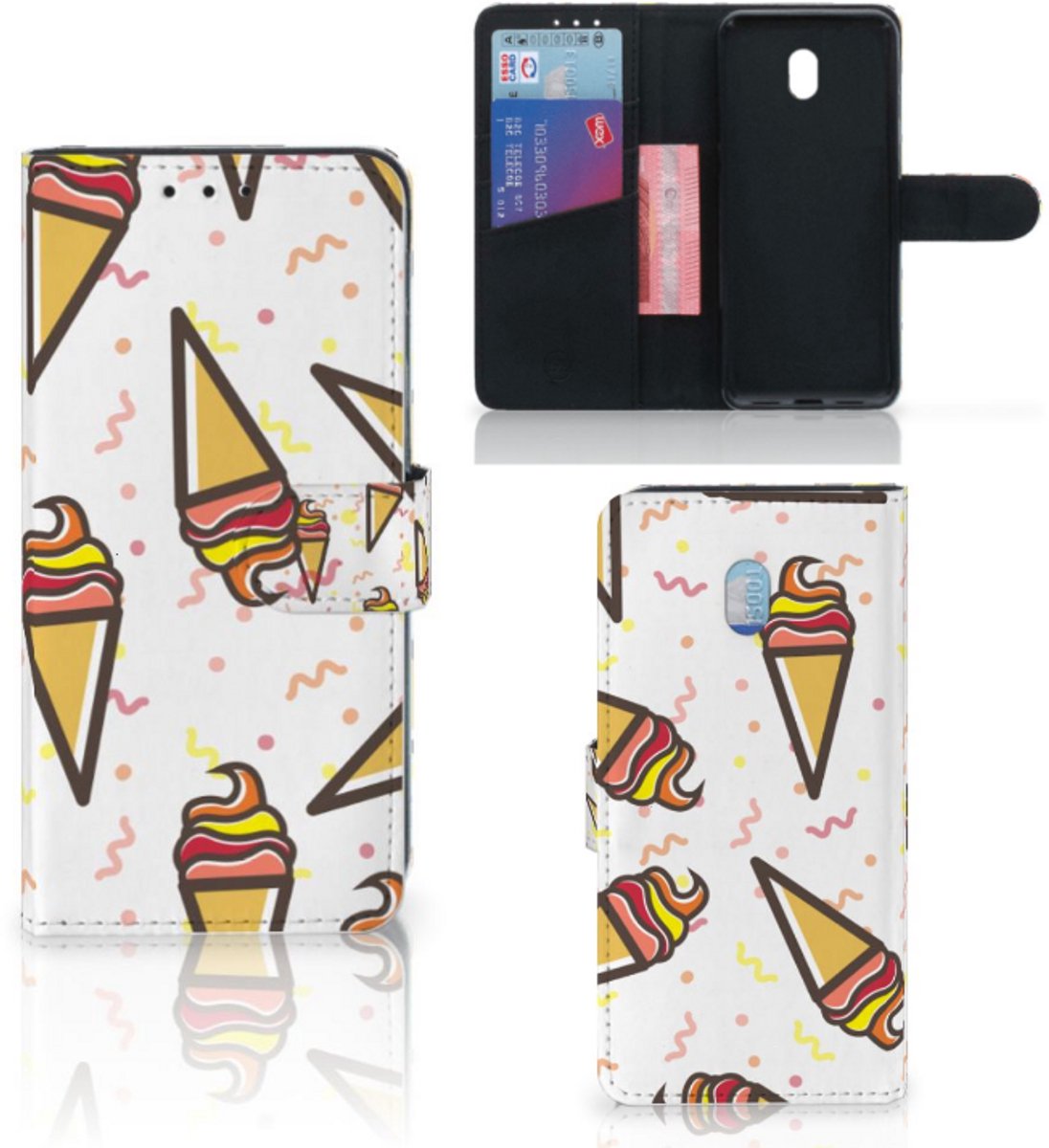Xiaomi Redmi 8A Book Cover Icecream