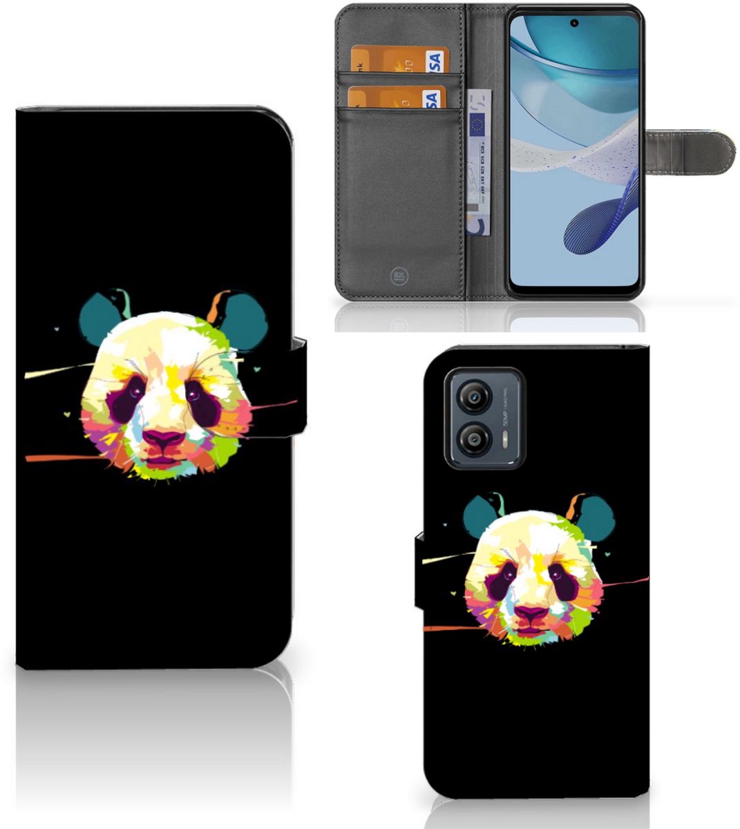 Motorola Moto G53 Leuk Hoesje Panda Color