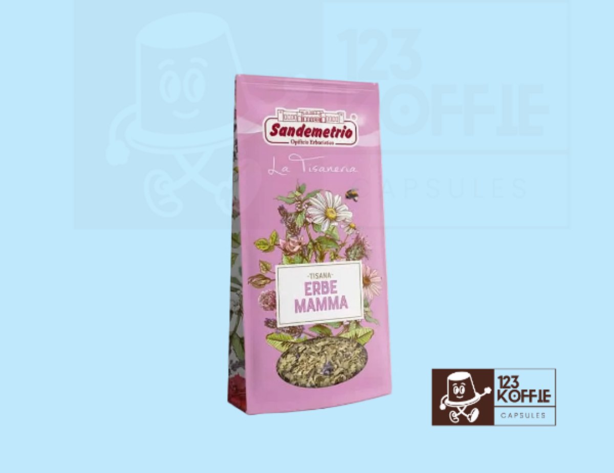 Sandemetrio Tisana Erba Mamma – 100 g Losse Kruidenthee met Galega – Natuurlijke Ondersteuning voor Moeders