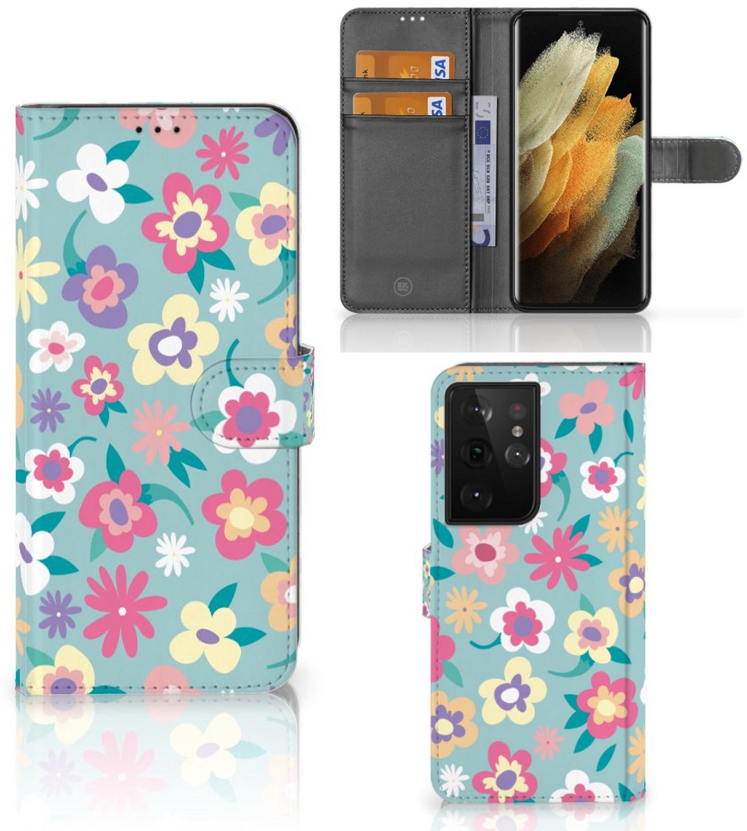 Samsung Galaxy S21 Ultra Hoesje Flower Power