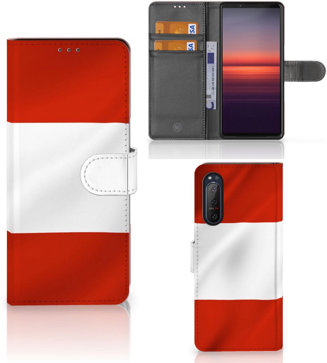 Sony Xperia 5II Bookstyle Case Oostenrijk