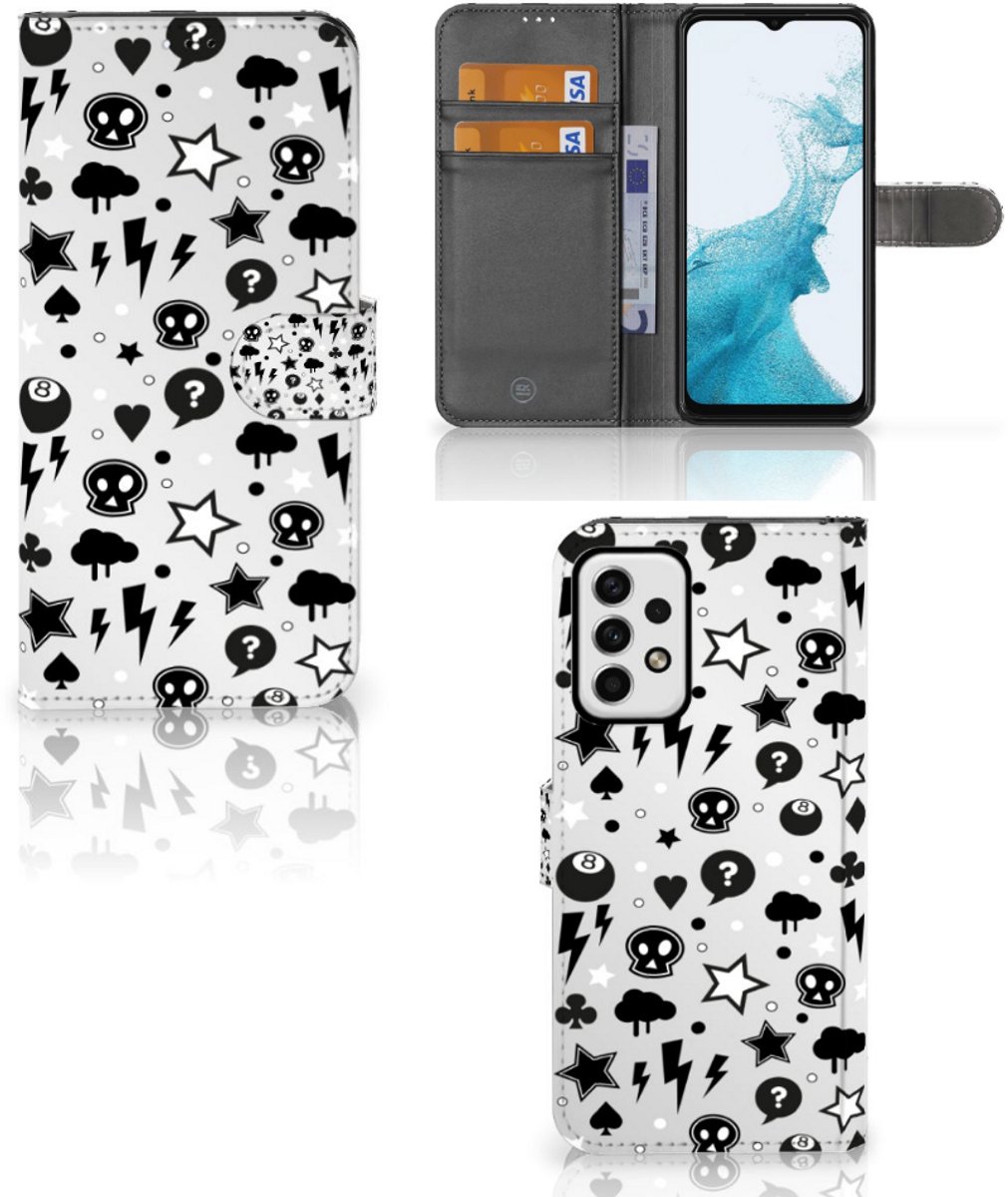 Telefoonhoesje met Naam Samsung Galaxy A23 Silver Punk