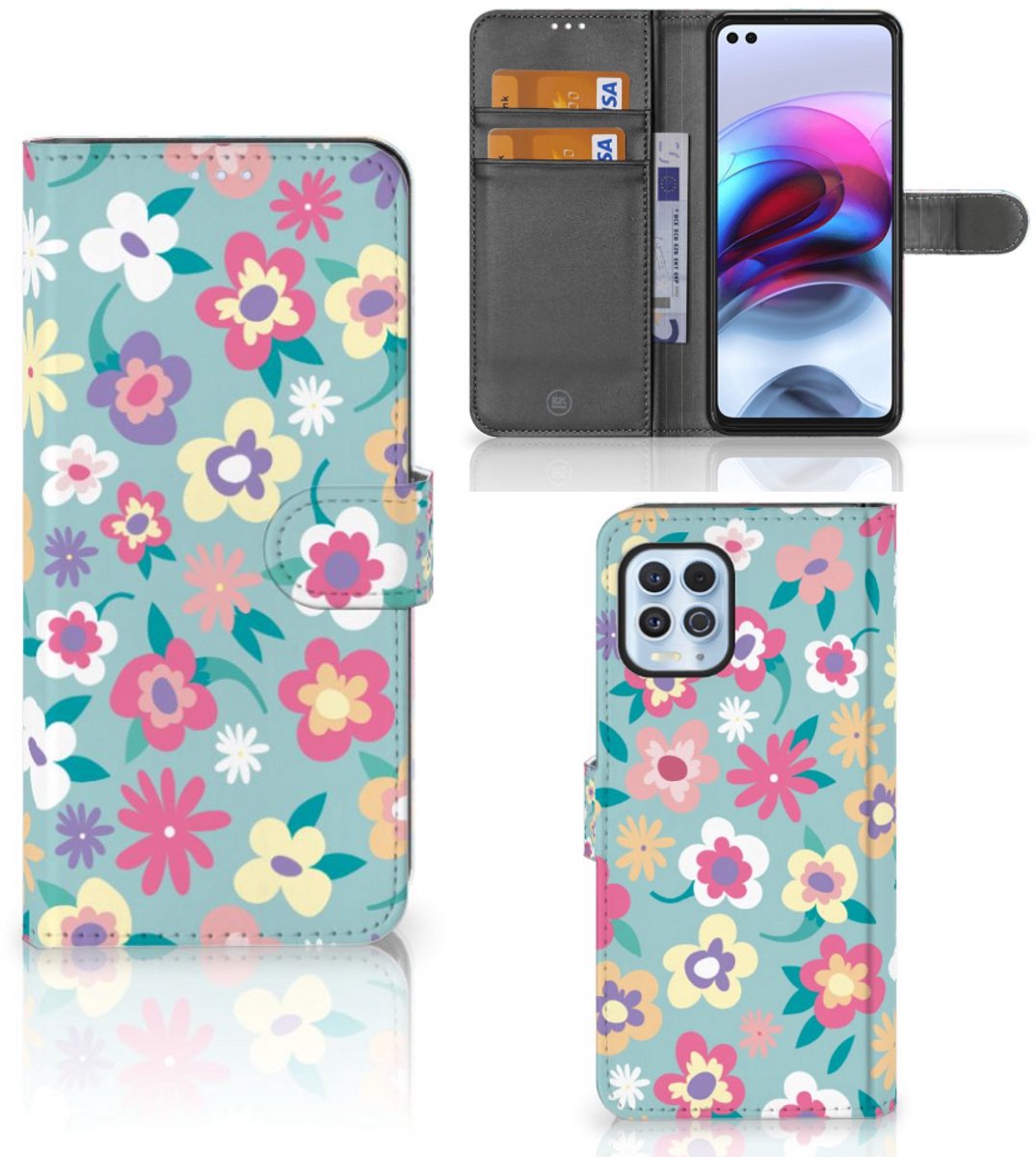 Motorola Moto G100 Hoesje Flower Power