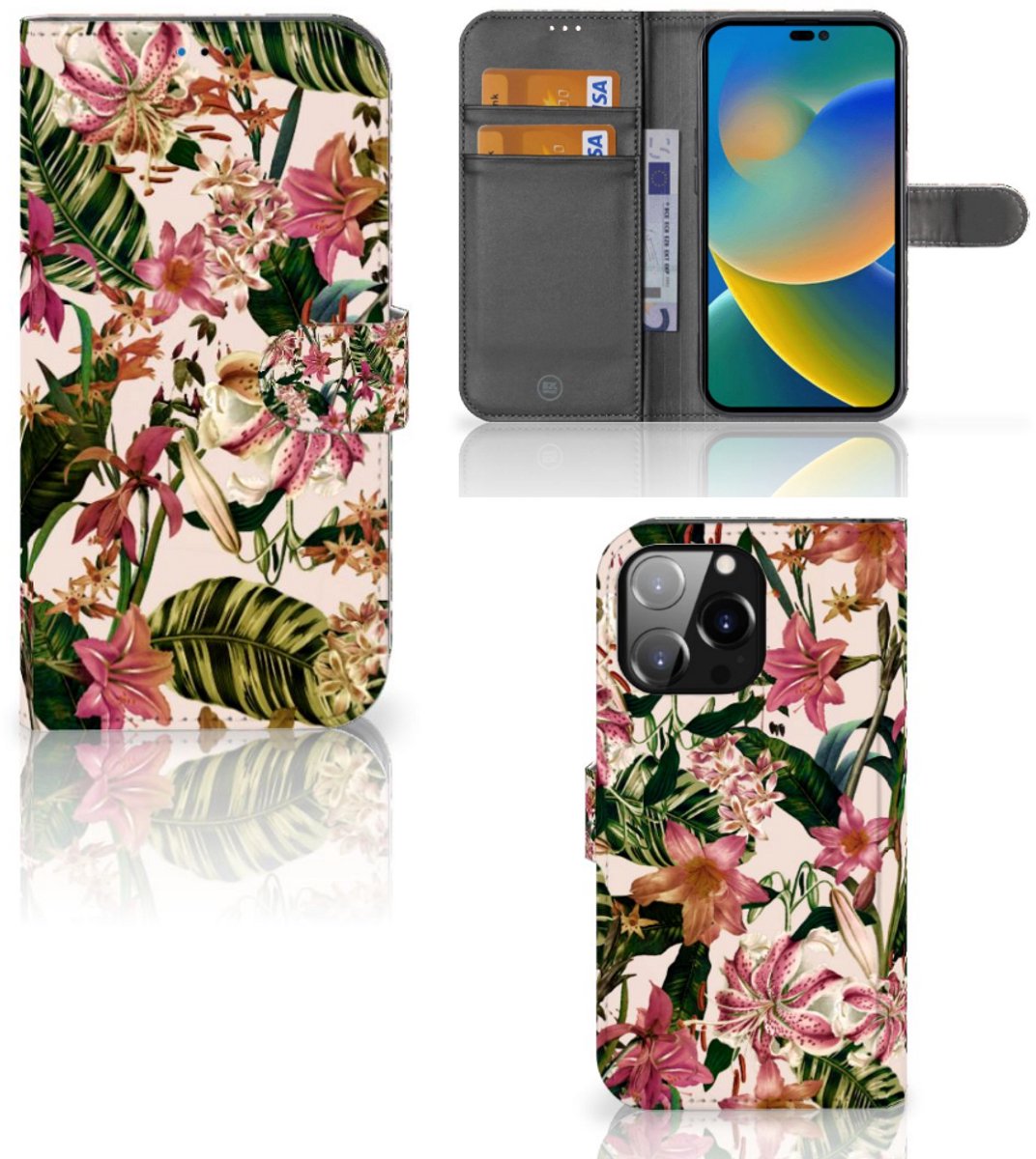 iPhone 14 Pro Max Hoesje Flowers