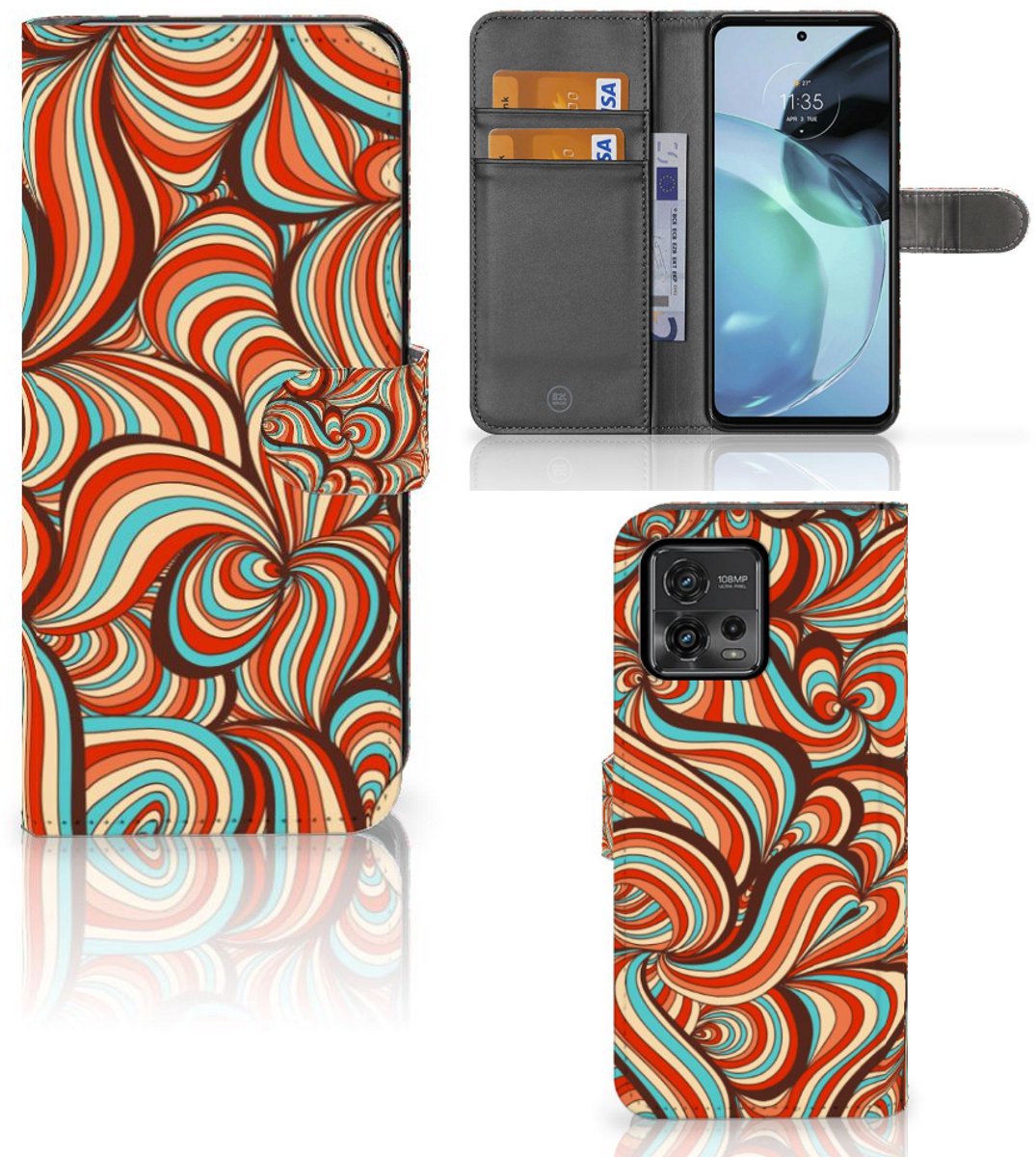 Motorola Moto G72 Hoesje Retro