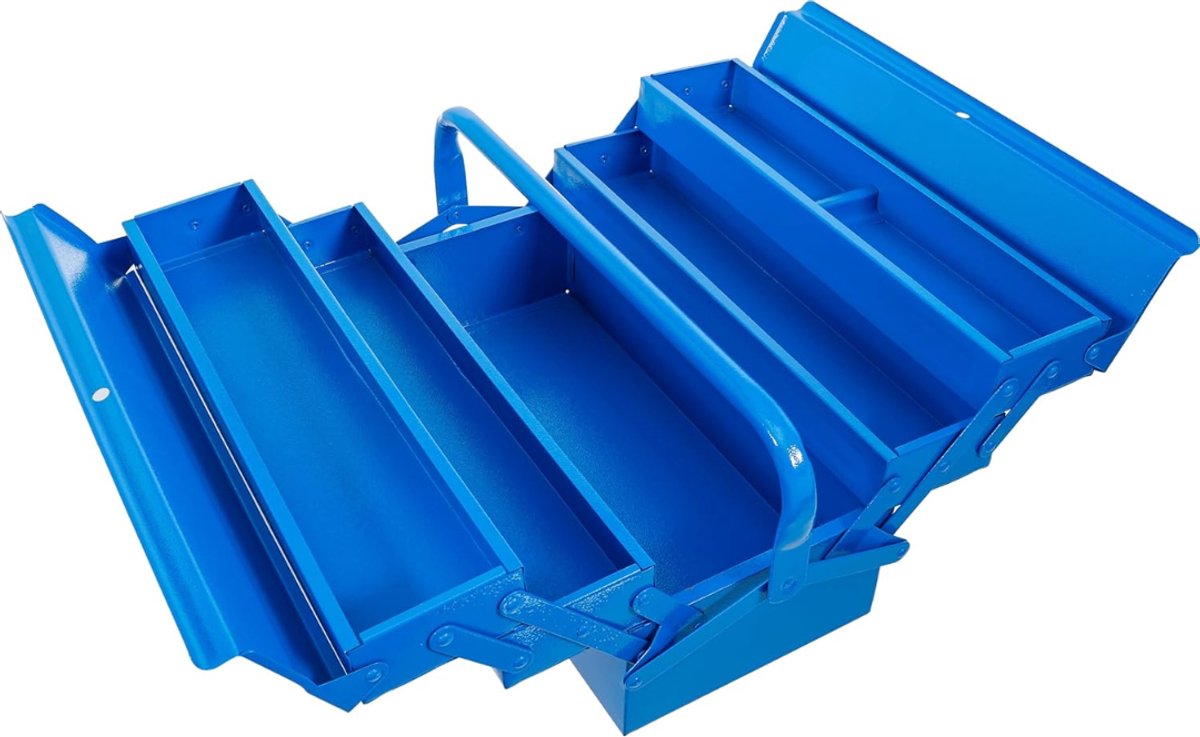 VLSelect® Gereedschapskist leeg - Gereedschapsbox - Gereedschapstrolley - 5 Vakken