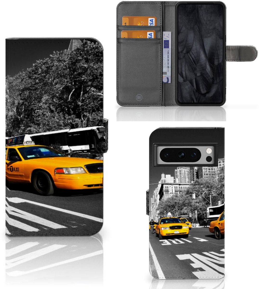 Google Pixel 8 Pro Flip Cover New York Taxi