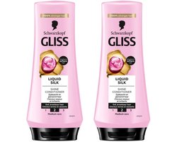 Gliss Kur Conditioner - Liquid Silk - 2 x 200 ml