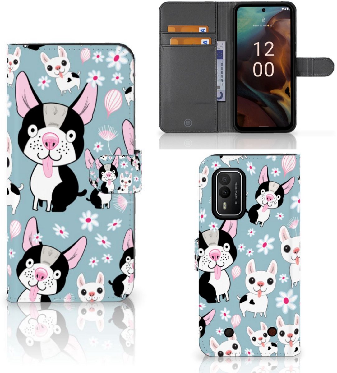 Nokia XR21 Telefoonhoesje met Pasjes Hondjes