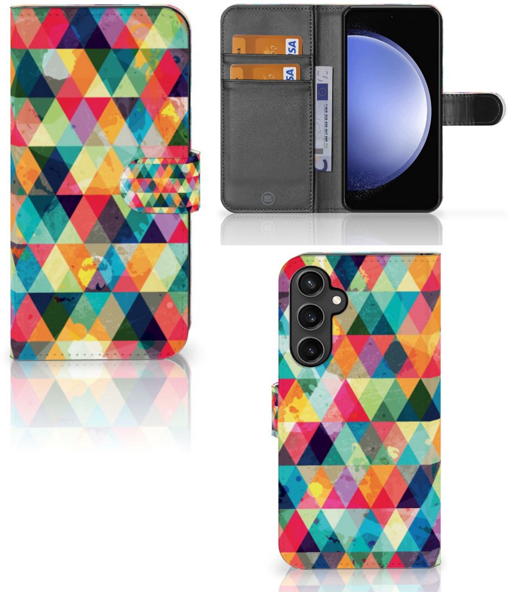 Samsung Galaxy S23 FE Telefoon Hoesje Geruit
