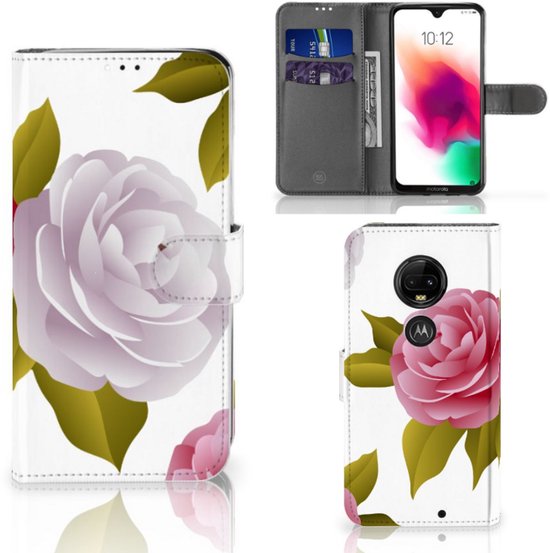 Couverture personnalisée Téléphone Case Motorola Moto G7 | G7 Plus Coque Des Roses cadeau de Mariage