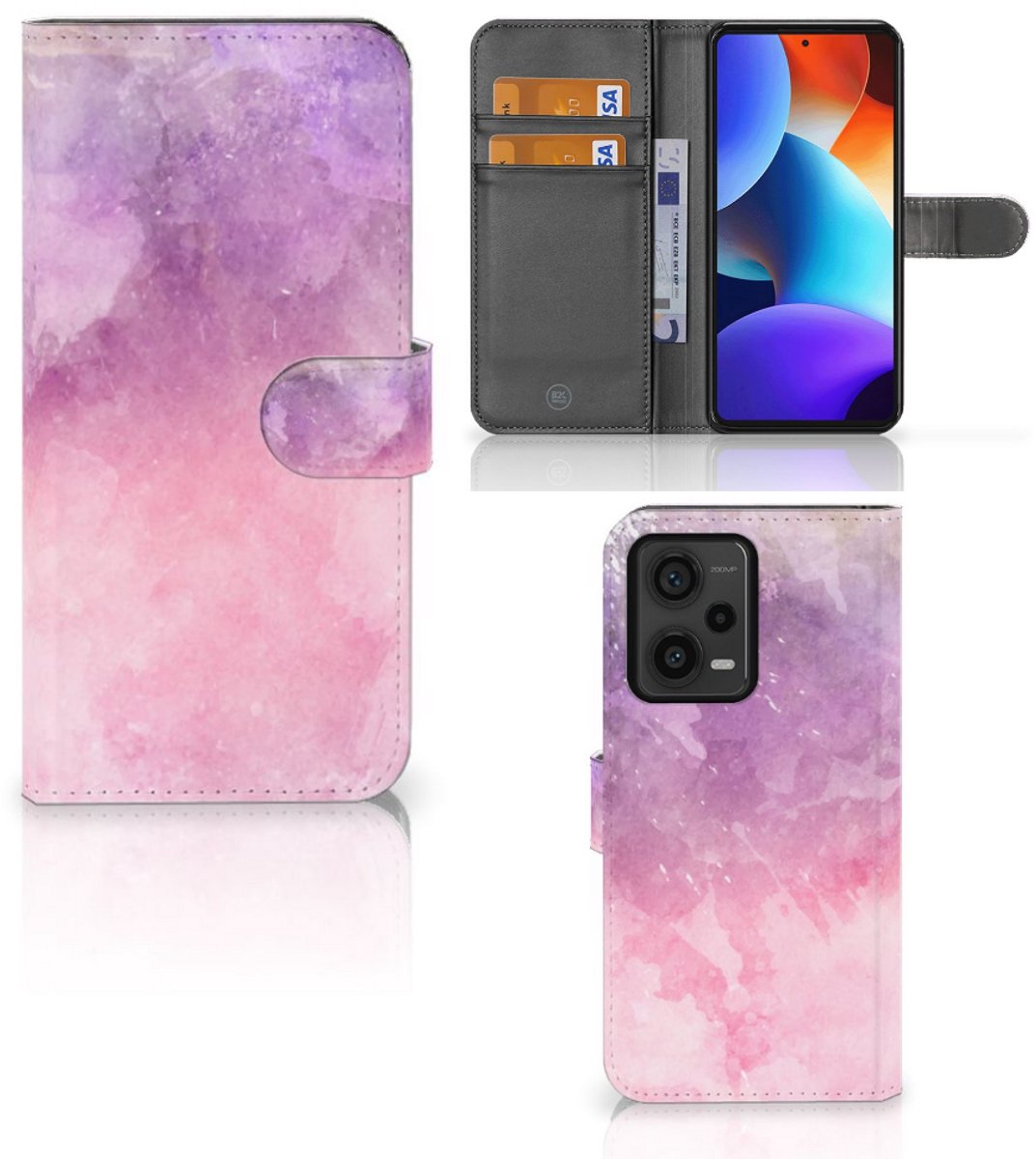 Hoesje Xiaomi Redmi Note 12 Pro Plus Pink Purple Paint