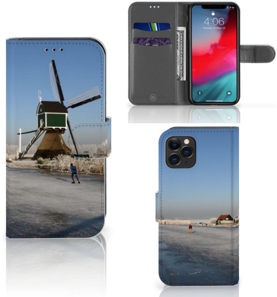 Apple iPhone 11 Pro Flip Cover Schaatsers