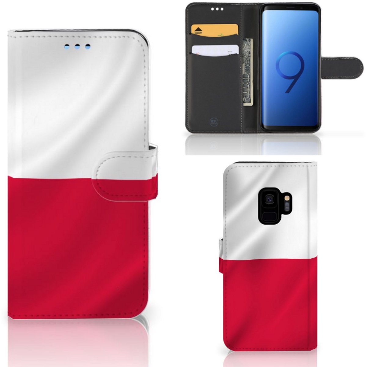 Boekhoesje voor Samsung Galaxy S9 Bookstyle Case Polen