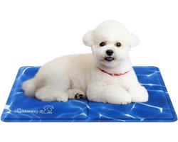 Pecute Cooling mat S 50 x 40 cm Koelmat voor honden en katten koelkussen koel hondendeken koudgelpad voor katten en honden zelfkoelende mat