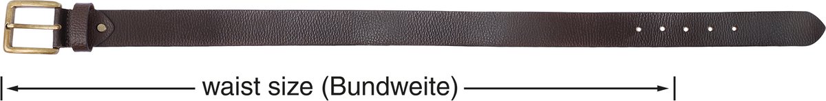 Leonardo Verrelli Leonardo Verrelli heren riem 90 - 140 cm (tailleomvang) in donkerbruin van 100% echt leer,