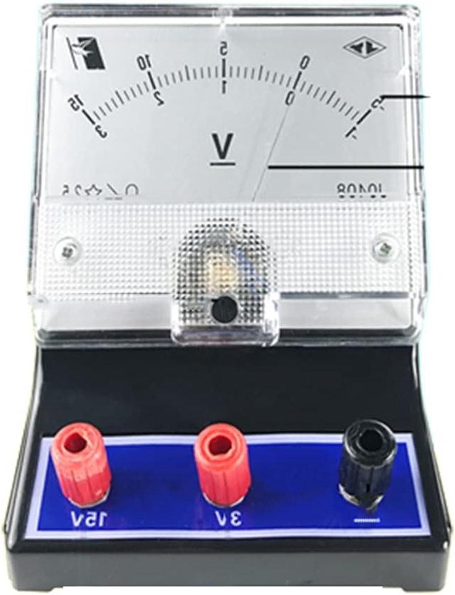 Analoge Ampèremeter - DC Stroommeter Paneel - Fysicaonderwijs Meten - Hoge Gevoeligheid Nauwkeurig - 130 x 95 x 70 mm