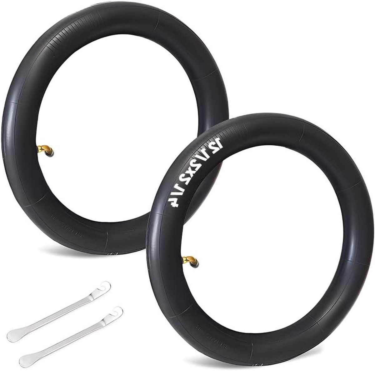 Kinderbanden Binnenband - Reserveband Scooter - Fiets Repareren - Versterkt Rubber - 12 1/2 X 2 1/4 Inch - Zwart