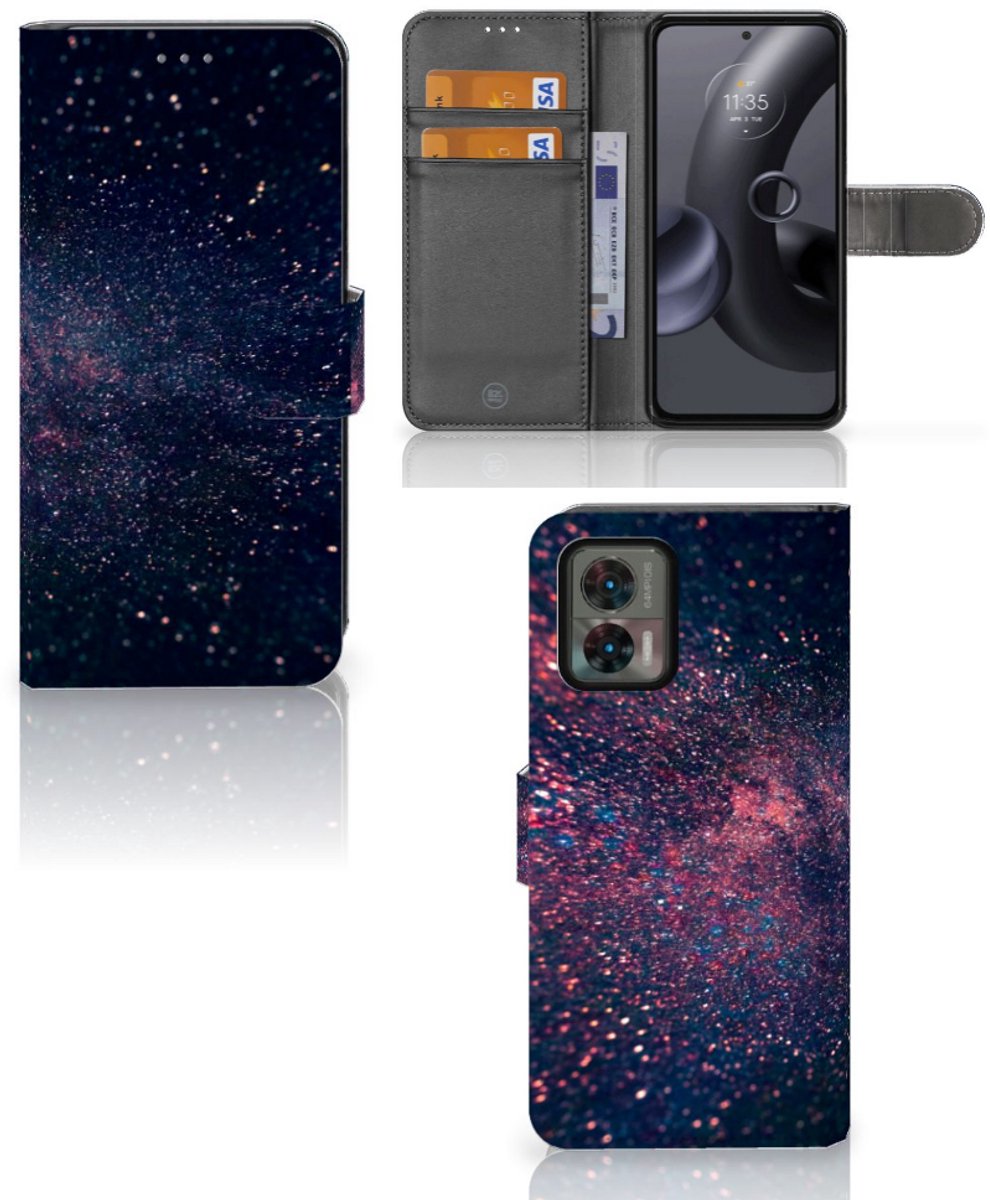 Motorola Edge 30 Neo Book Case Stars