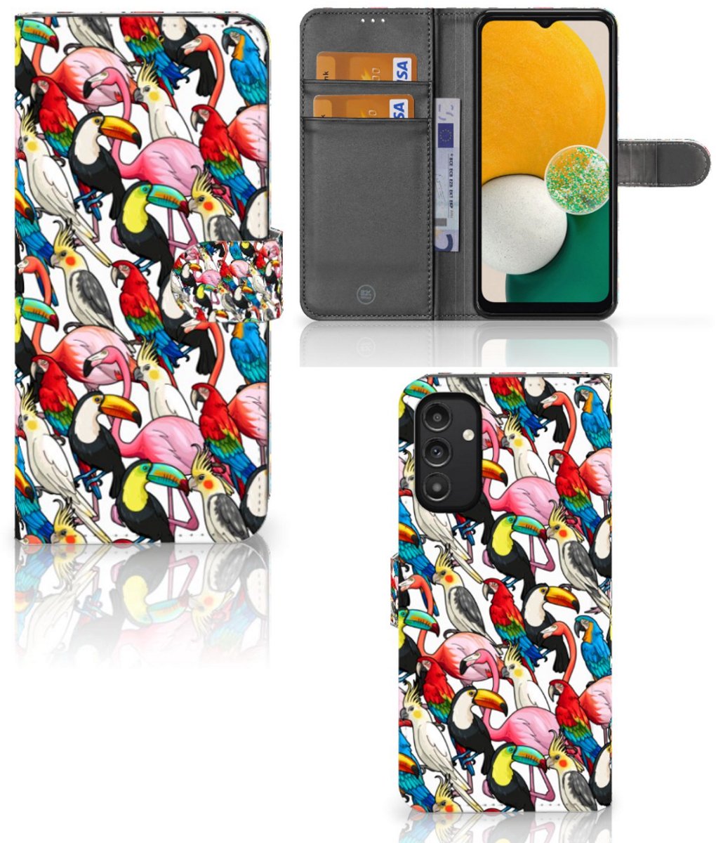 Samsung Galaxy A14 5G Telefoonhoesje met Pasjes Birds