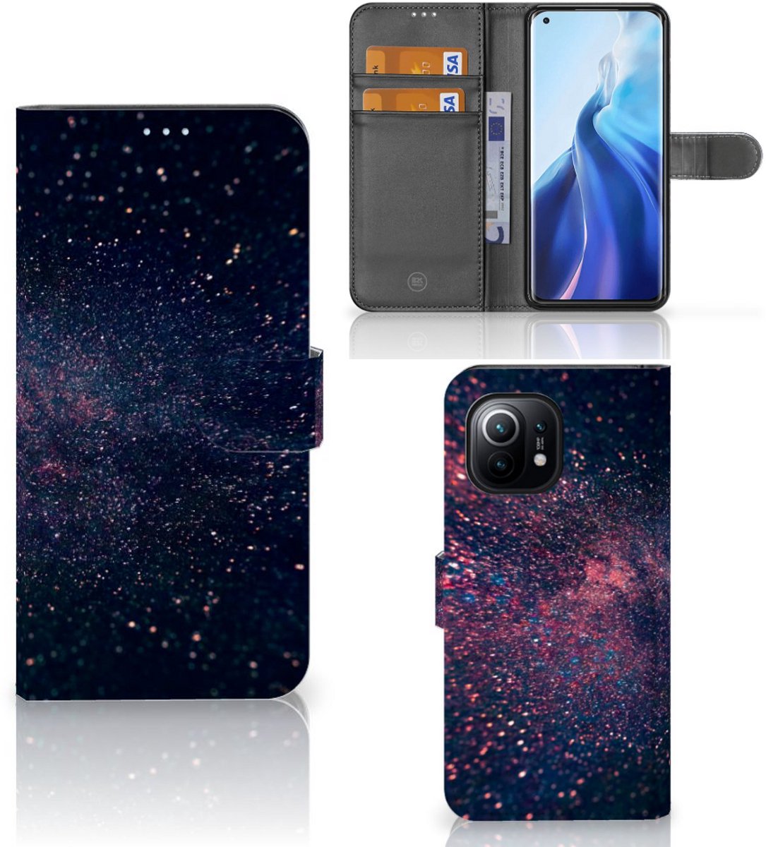 Xiaomi Mi 11 Book Case Stars