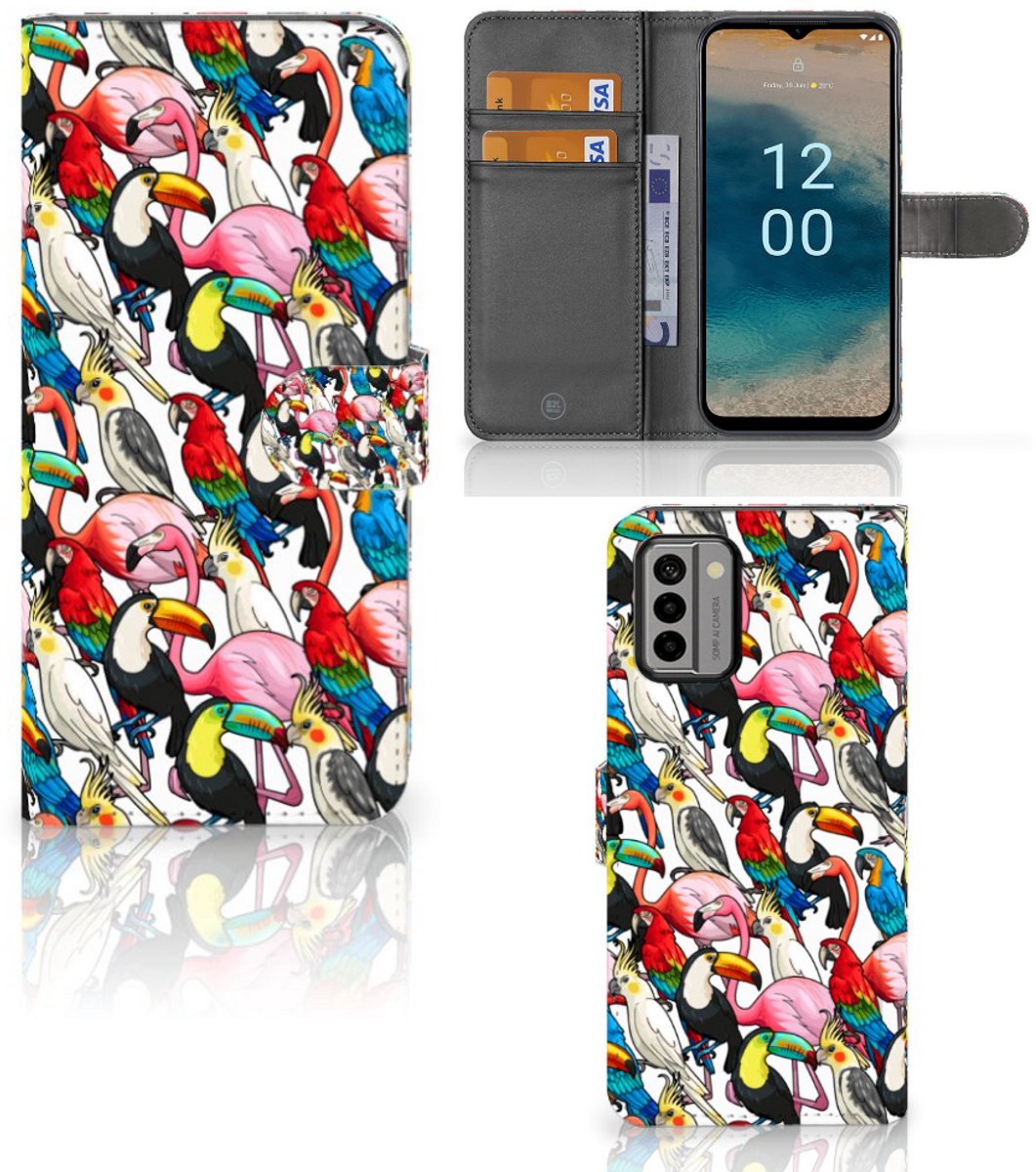Nokia G22 Telefoonhoesje met Pasjes Birds
