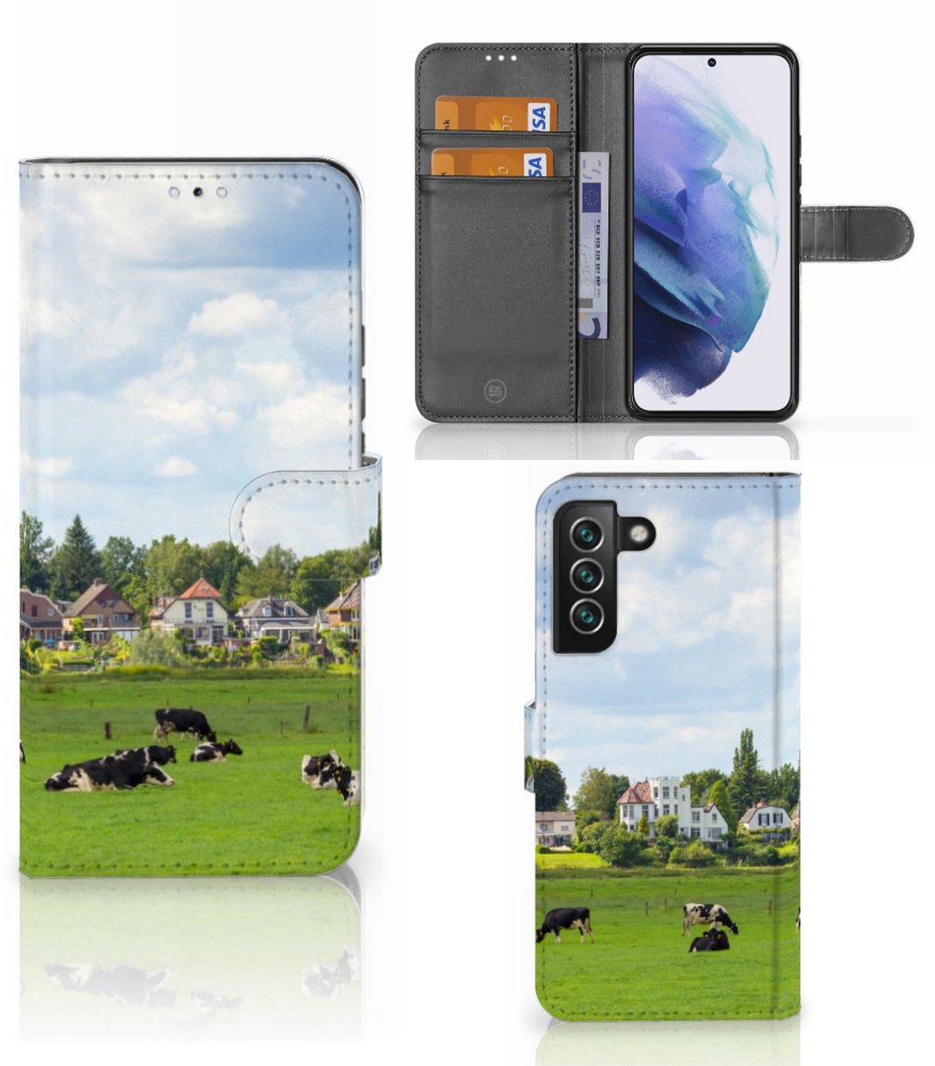 Samsung Galaxy S22 Plus Telefoonhoesje met Pasjes Koeien
