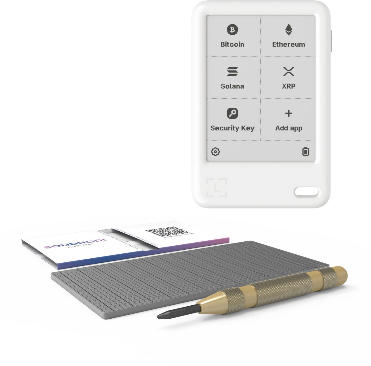Ledger Nano Gen5 White Glacier + SOLIDHODL