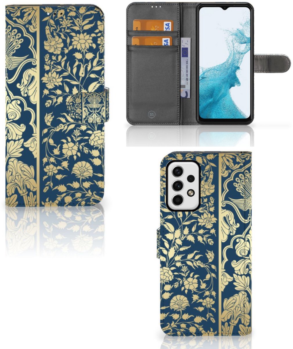 Samsung Galaxy A23 Hoesje Beige Flowers