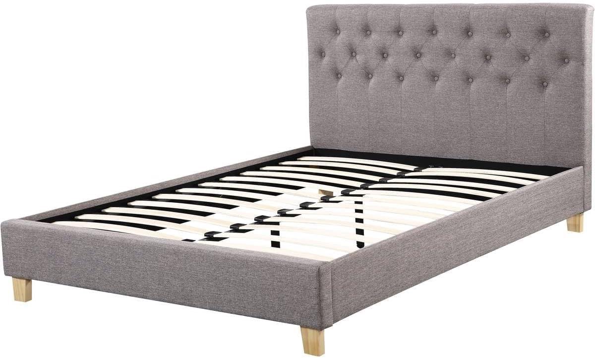 Tweepersoonsbed - Bedframe - Slaapkamer Inrichten - Inclusief Lattenbodem - 160 x 200 cm - Taupe