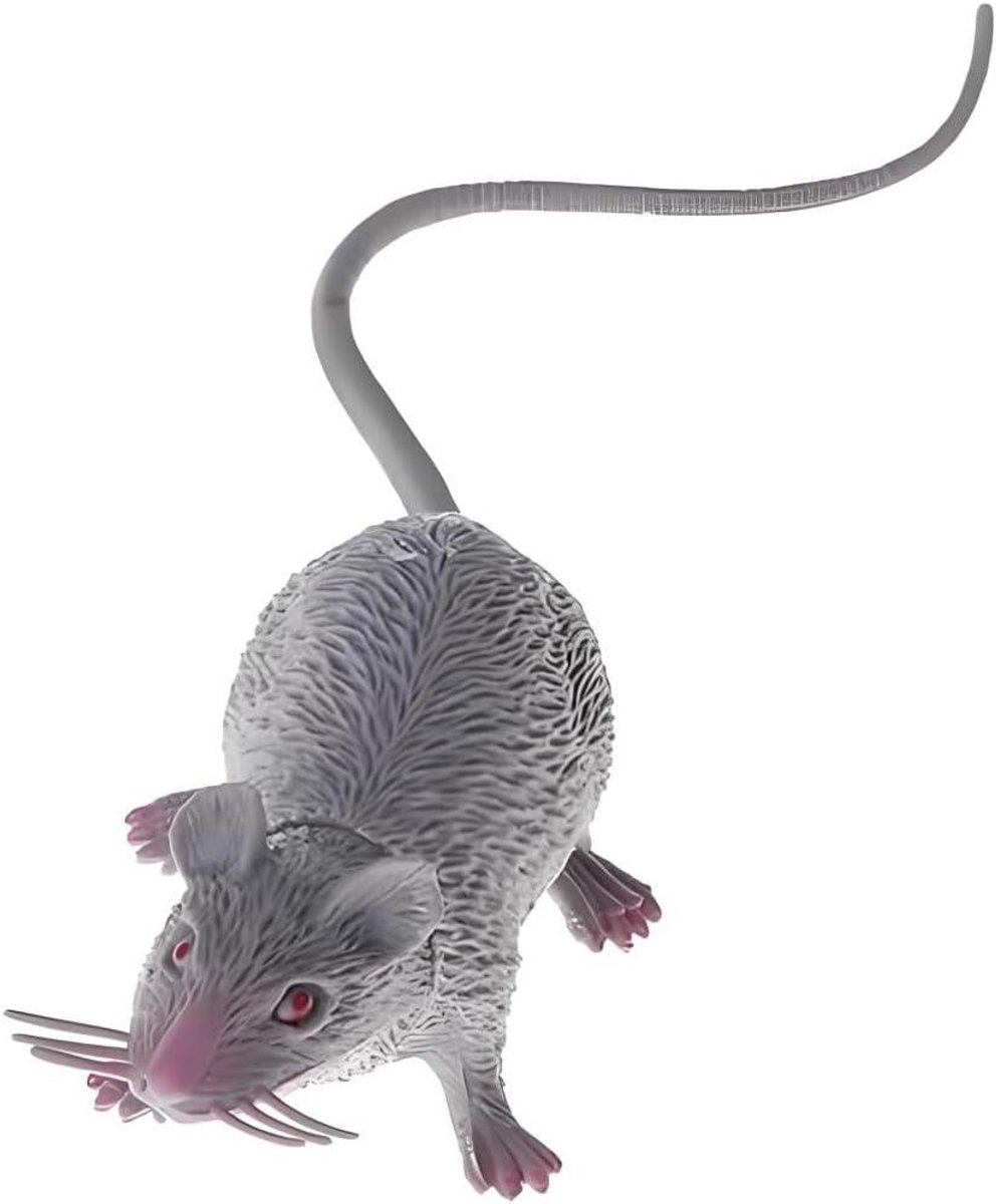 Nep Muis - Griezelige Rat - Halloween Decoratie - Levensechte Details - 25 cm staart - Lichtbruin