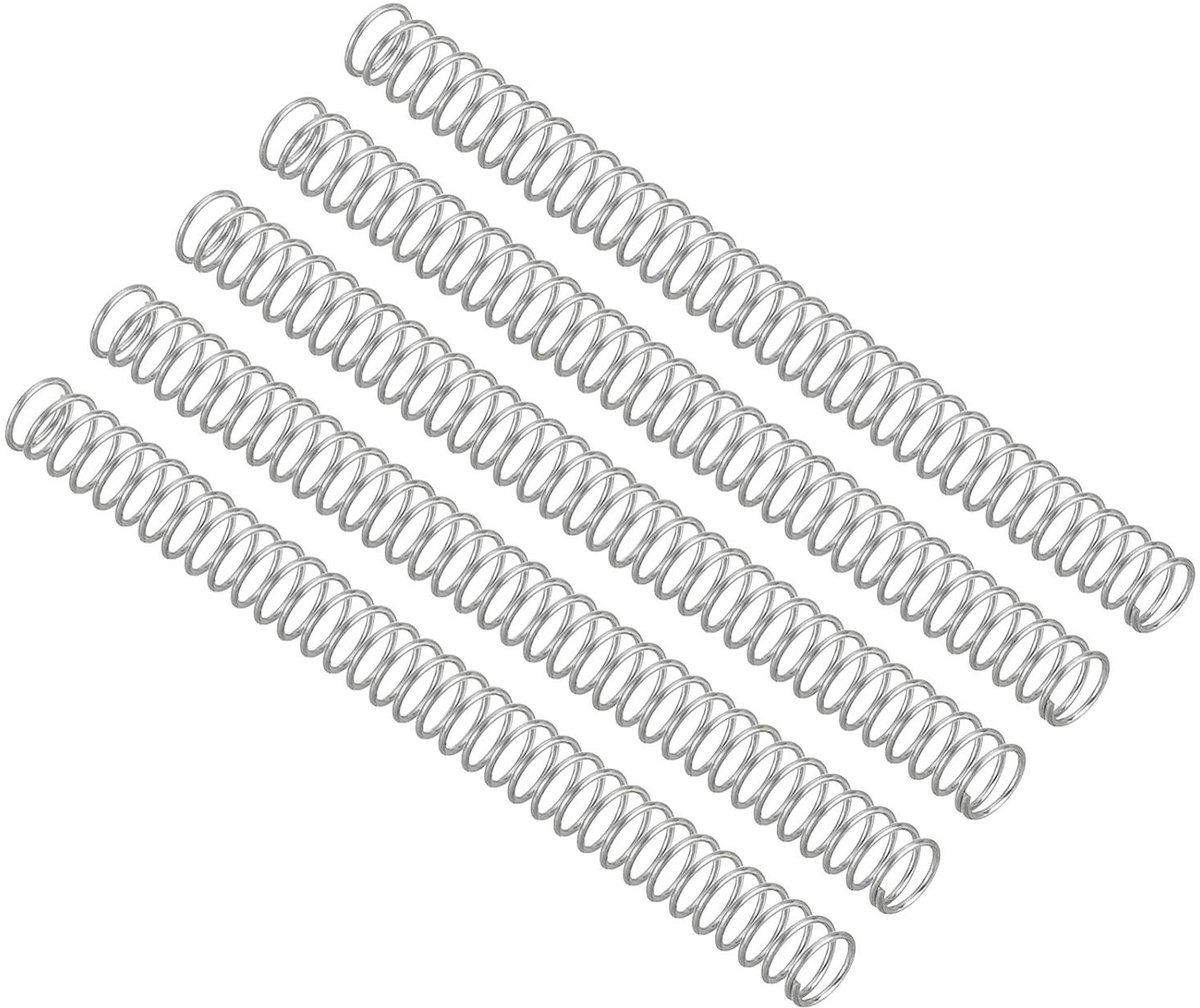 Drukveren RVS - Compressieveren Spoelveren - Mechanische Reparaties - Gemaakt van Roestvrij Staal 304 - 50 mm vrije lengte - Zilver
