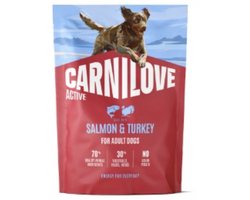 Carnilove Active Dog Dry Made with Salmon & Turkey for Adult All Breeds 1,5 kg