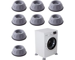 8x Anti-Trillingssokken voor Wasmachine en Droger - Antislip Rubberen Voetjes