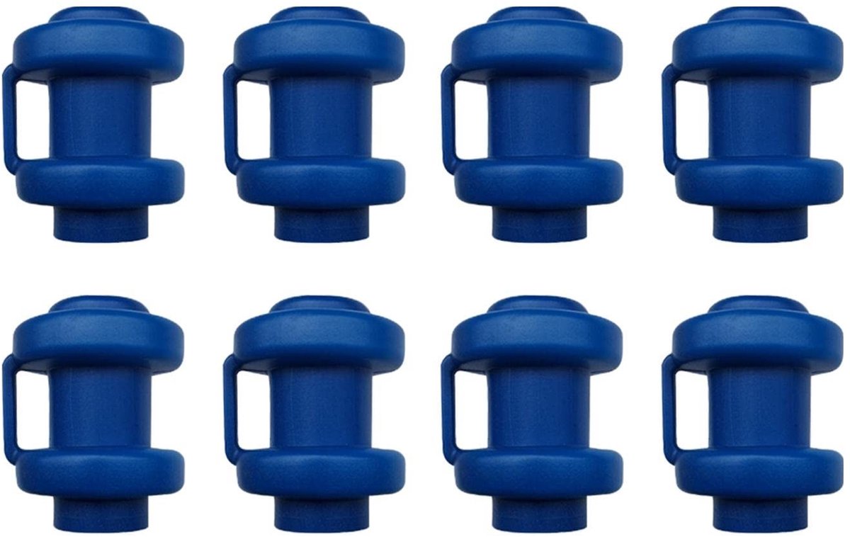 Cosensi - Trampoline End Caps - Bescherming voor Trampoline Net - Blauw - Vervangingsaccessoires voor Trampoline - Ideaal voor Trampolines