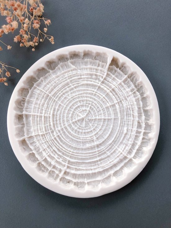 Siliconen Mallen - Houtschijf | woodlog | 1 stuk | Epoxy | Jesmonite | Gips