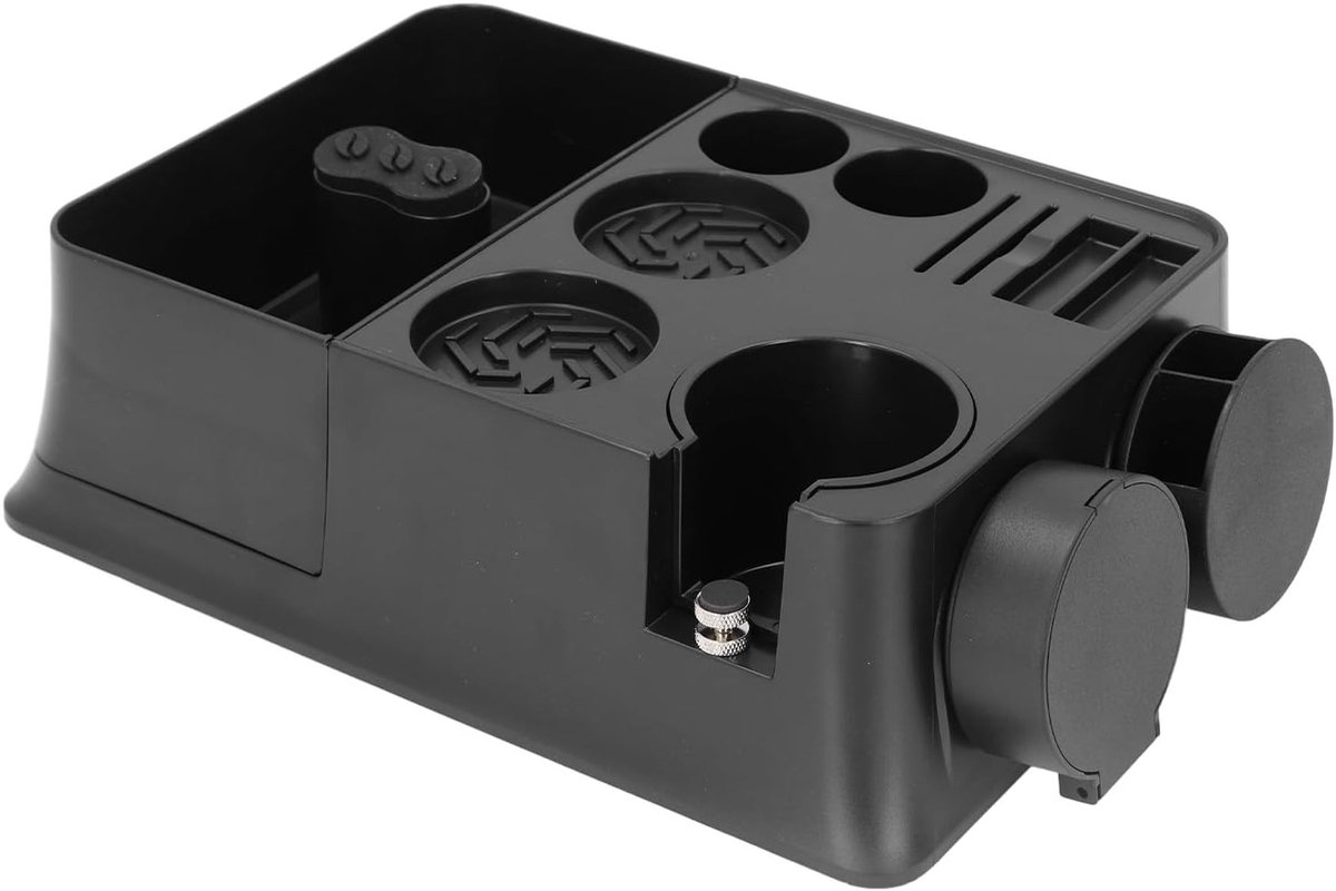 Coffee Organizer Box voor Thuis - Multifunctionele Tamping Station en Tamper Houder voor Koffie Accessoires en Opslag - Compact en Praktisch