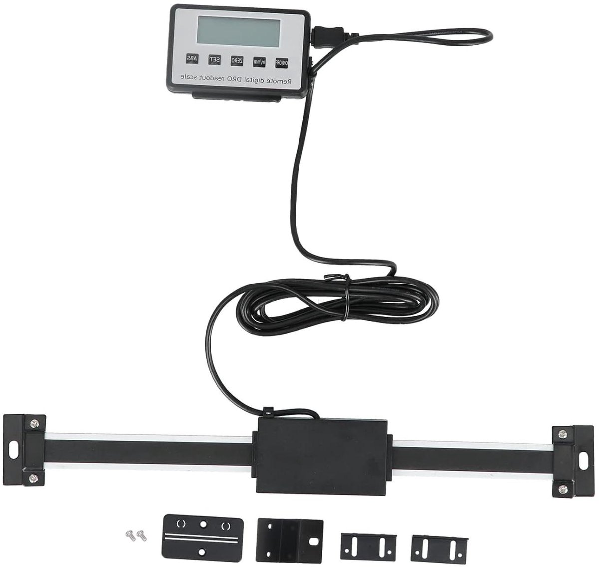 Digitale uitlezing Lineaire schaal - Digitale liniaal - Precisie metingen uitvoeren - Hoge nauwkeurigheid 0.01mm - 0-200 mm - Zilver