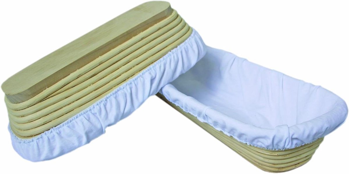 Fermentatiedoek Brood - Banneton Doek - Brood Bakken - Professionele Kwaliteit - 14 x 42 cm - Wit