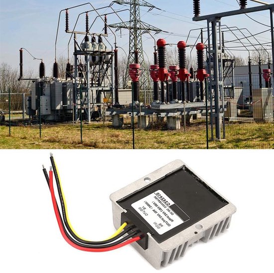 Bauer Electronics | DC DC 22V-36V naar 19V spanningsomvormer 10A 190W | 24V 19V converter omvormer adapter spanningsregelaar spanningsstabilisator power transformator | buck stepdown 24V vrachtauto