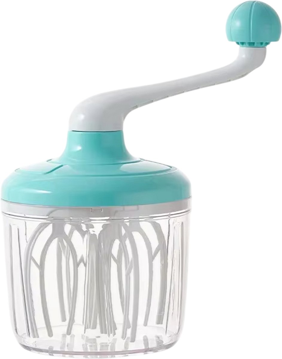 Multifunctionele Handmatige Garde – Semi-automatische Eierklopper & Roomklopper – Handmixer voor Ei, Slagroom en Cake – Keuken Hand Crank Mixer – Handmatige Keukenmixer - Groen