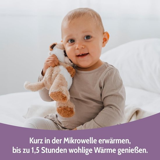 Warmtekussen Stokstaartje - Knuffelkussen Baby - Baby Ontspanning - Uitneembare Gierstvulling - ca. 23 cm - Bruin — afbeelding 5