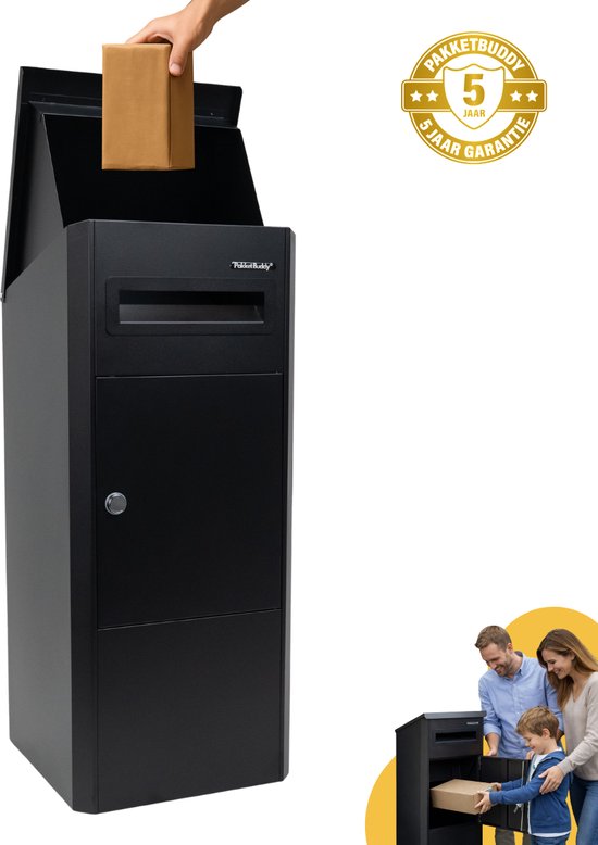 Pakketbuddy - BuddyBasic - pakketbrievenbussen - pakket brievenbus - pakketbrievenbus vrijstaand - Pakketmaat invoer 33x28x21 cm