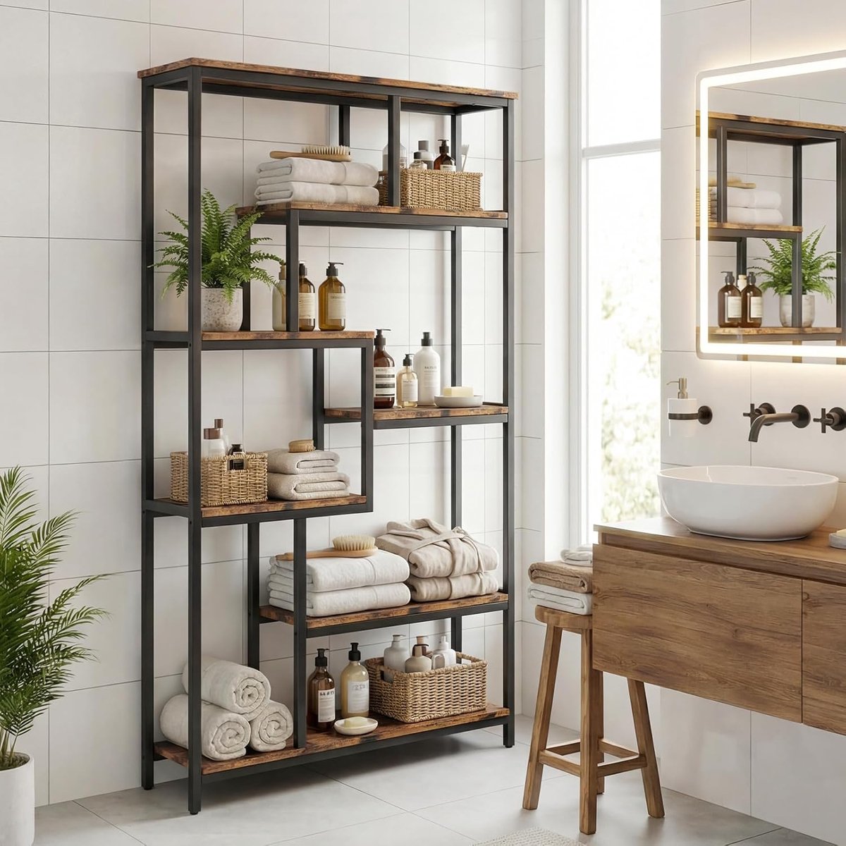 Luxe Boekenkast – 98x30x180 cm – Industrohome