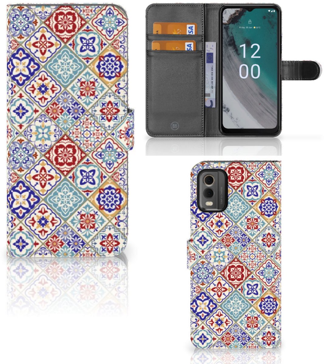 Nokia C32 Bookcase Tiles Color