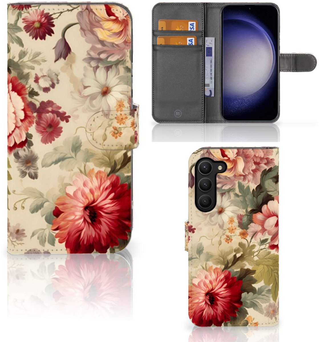 Hoesje voor Samsung Galaxy S23 Plus Bloemen